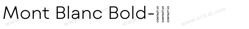 Mont Blanc Bold字体转换